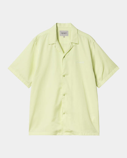 Delray Shirt | Air Green / White