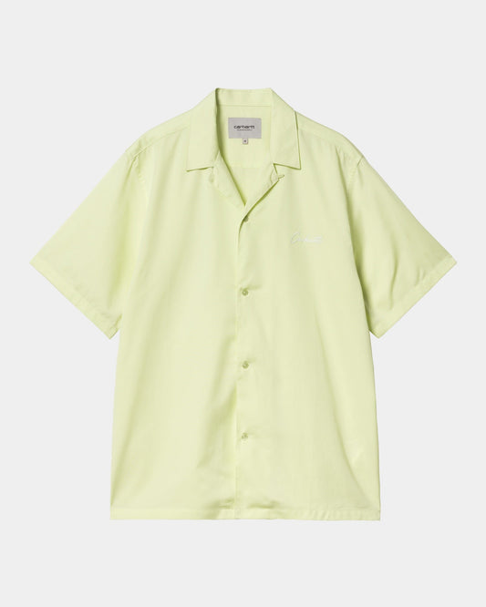 Delray Shirt | Air Green / White