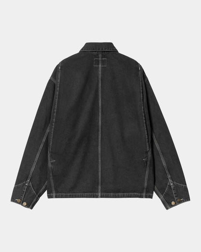Women's OG Michigan Coat (Spring) - Denim | Black (stone washed)