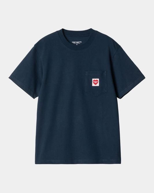 Women's Pocket Heart T-Shirt | Ink / Red