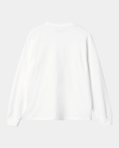 Women's Pocket Long Sleeve T-Shirt | White