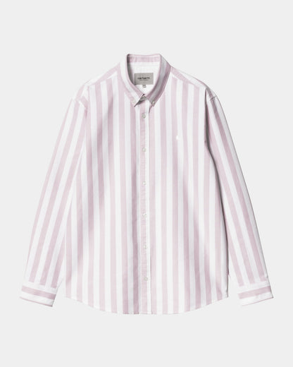 Dillion Stripe Shirt | Hortensia / White