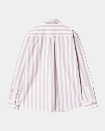 Dillion Stripe Shirt | Hortensia / White