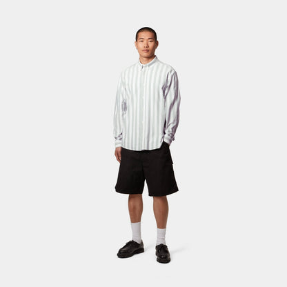 Dillion Stripe Shirt | Park / White