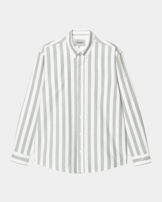 Dillion Stripe Shirt | Park / White