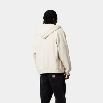 Hooded American Script Jacket | Natural