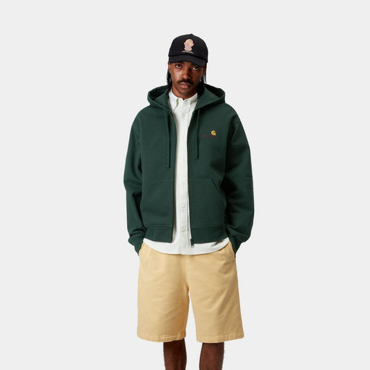 Hooded American Script Jacket | Conifer
