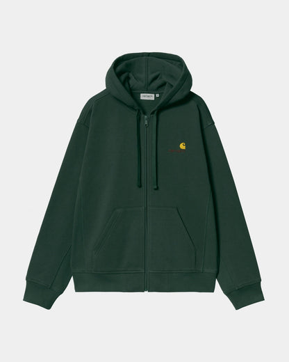 Hooded American Script Jacket | Conifer