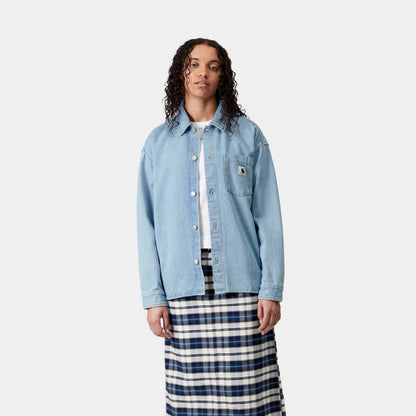 Alta Shirt Jacket | Blue (stone bleached)