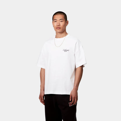 Signature Script T-Shirt | White / Black