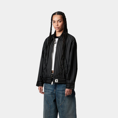 Women's Seaton Stripe Jacket | Black / Wax