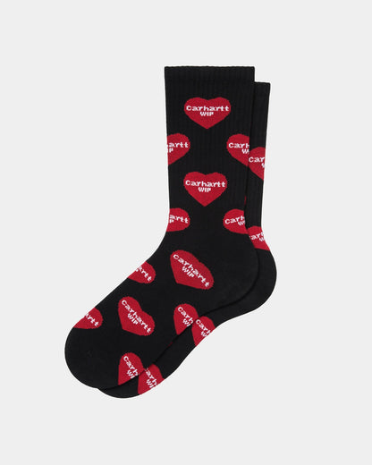 Heart Logo Socks | Black