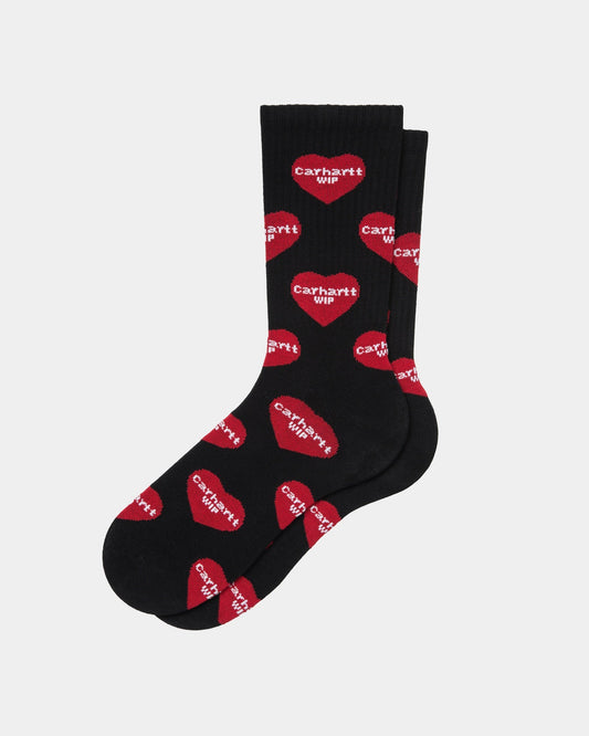 Heart Logo Socks | Black