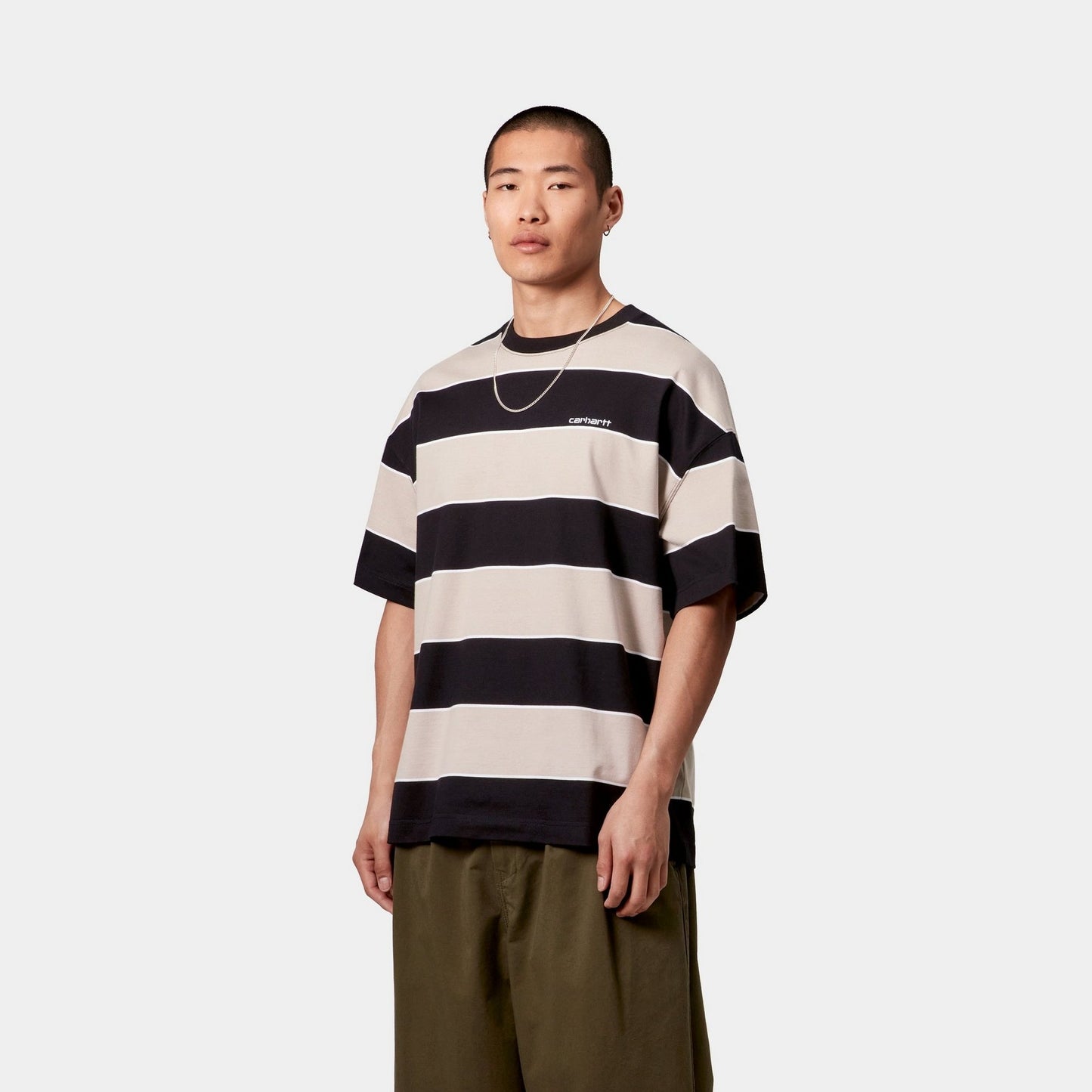 Quinby Stripe T-Shirt | Black