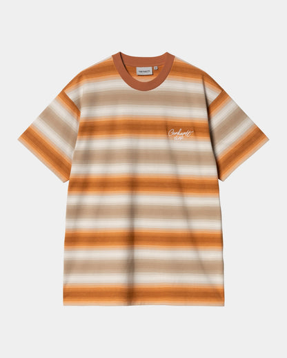 Dashner Stripe T-Shirt | Pumpkin