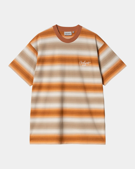 Dashner Stripe T-Shirt | Pumpkin