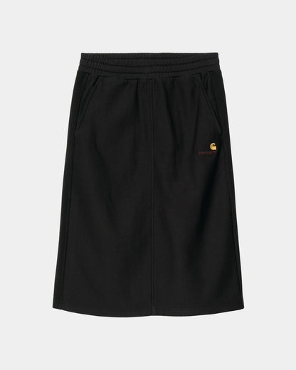 American Script Sweat Skirt | Black