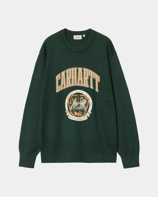Library College Sweater | Conifer