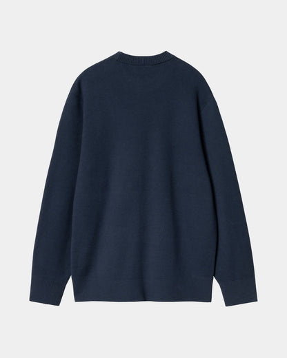 Library College Sweater | Ink