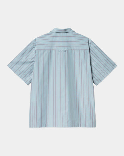 Hendry Shirt | Frosted Blue / Mulberry Seaton Stripe