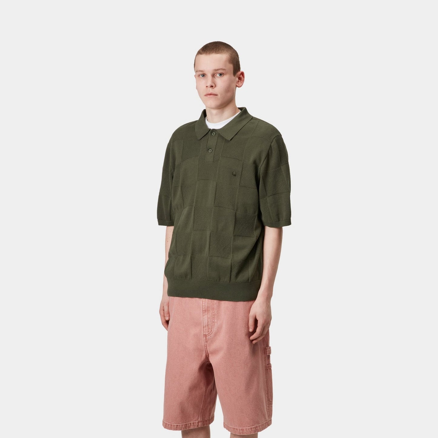 Checker Polo | Dollar Green