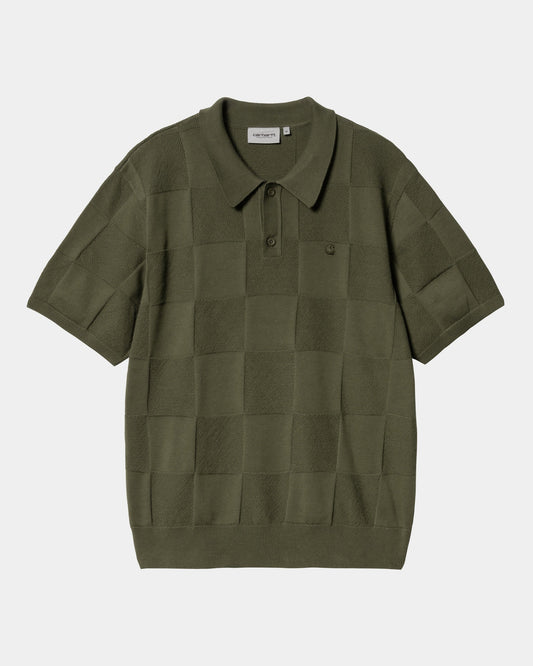 Checker Polo | Dollar Green