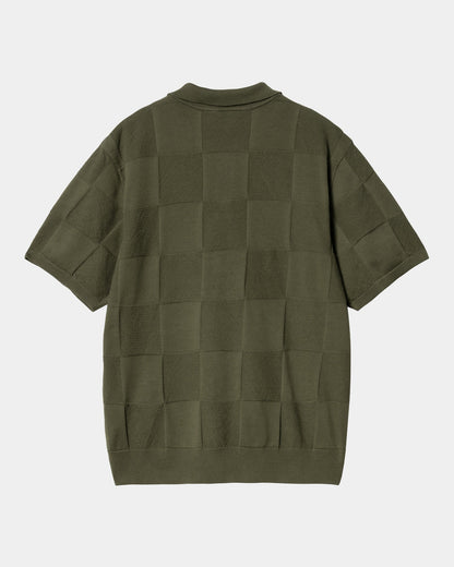 Checker Polo | Dollar Green