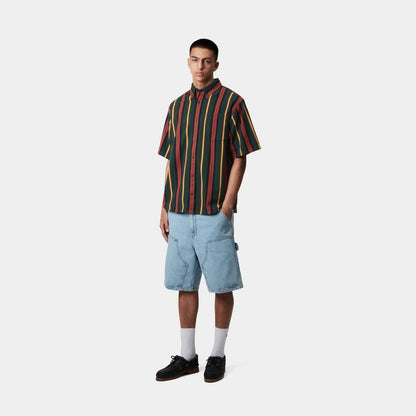 Jarrell Stripe Shirt | Conifer / Black
