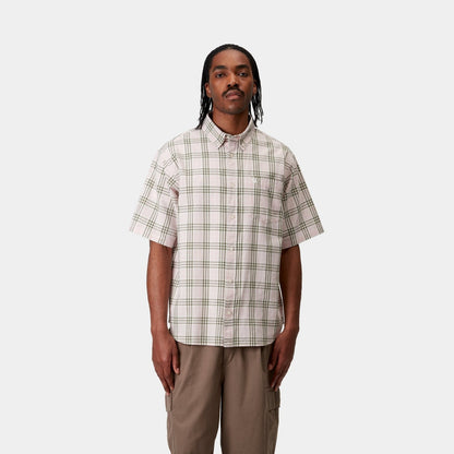 Niven Check Shirt | Air Pink / Wax
