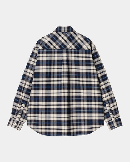 Tarbell Check Shirt | Dark Navy / White
