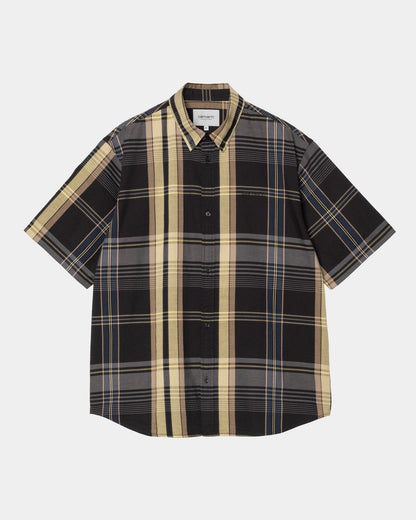 Roslin Check Shirt | Black / Black