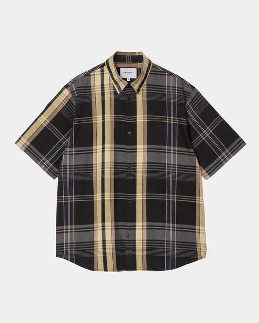 Roslin Check Shirt | Black / Black