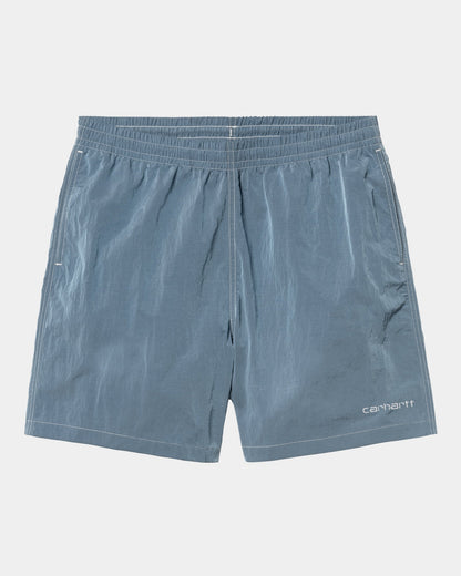 Canby Swim Trunks | Clay Blue / White