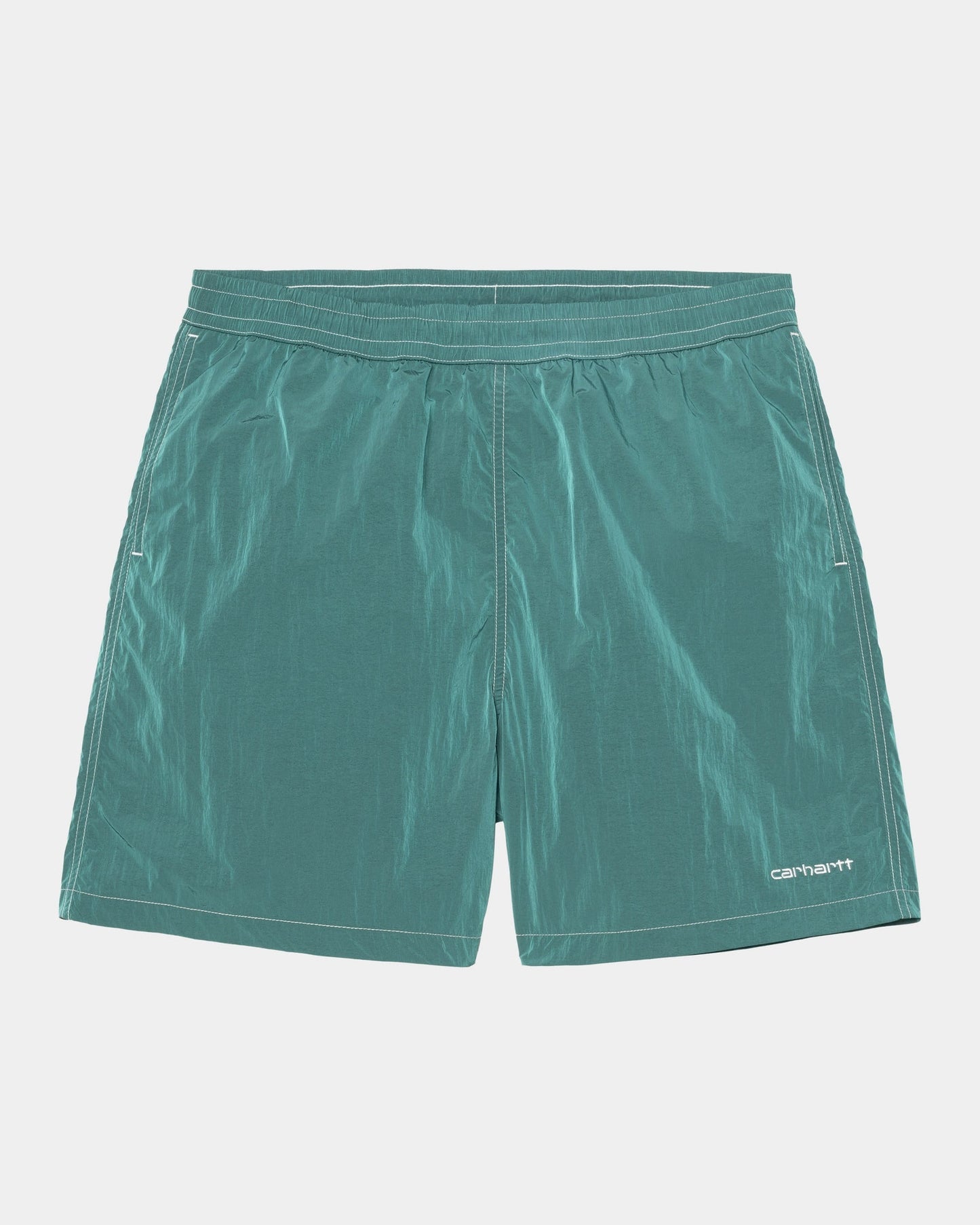 Canby Swim Trunks | Rainforest / White