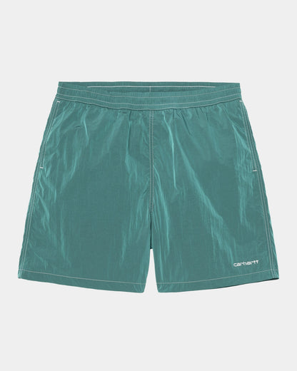 Canby Swim Trunks | Rainforest / White
