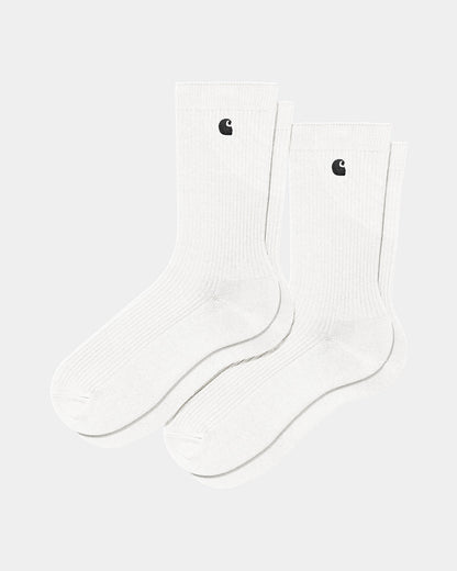 Madison Socks (2 Pack) | White / Black