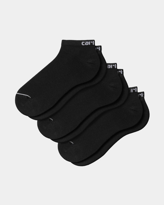 Script Sneakers Socks | Black / White
