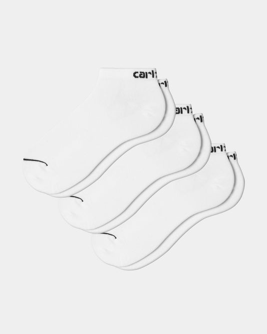 Script Sneakers Socks | White / Black