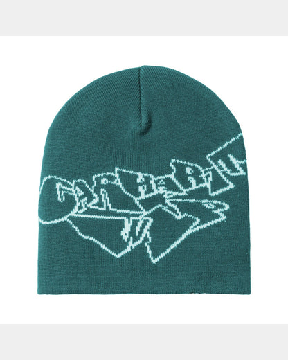 Screwed Up Scripter Beanie | Rainforest / Air Sky