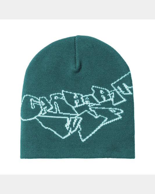 Screwed Up Scripter Beanie | Rainforest / Air Sky