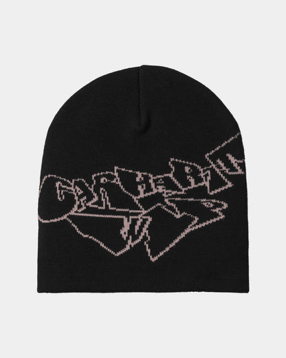 Screwed Up Scripter Beanie | Black / Hortensia