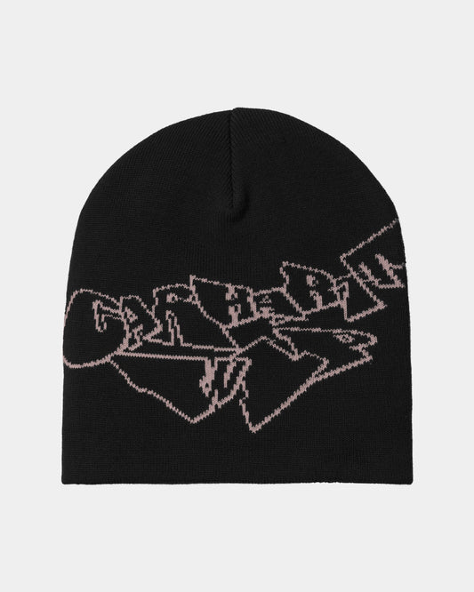 Screwed Up Scripter Beanie | Black / Hortensia
