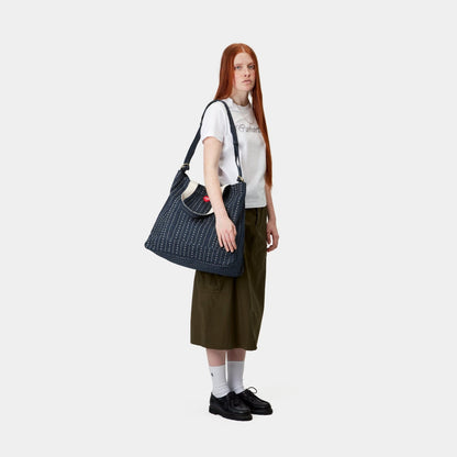 Drewe Tote | Ink / Natural Heart C Pinstripe