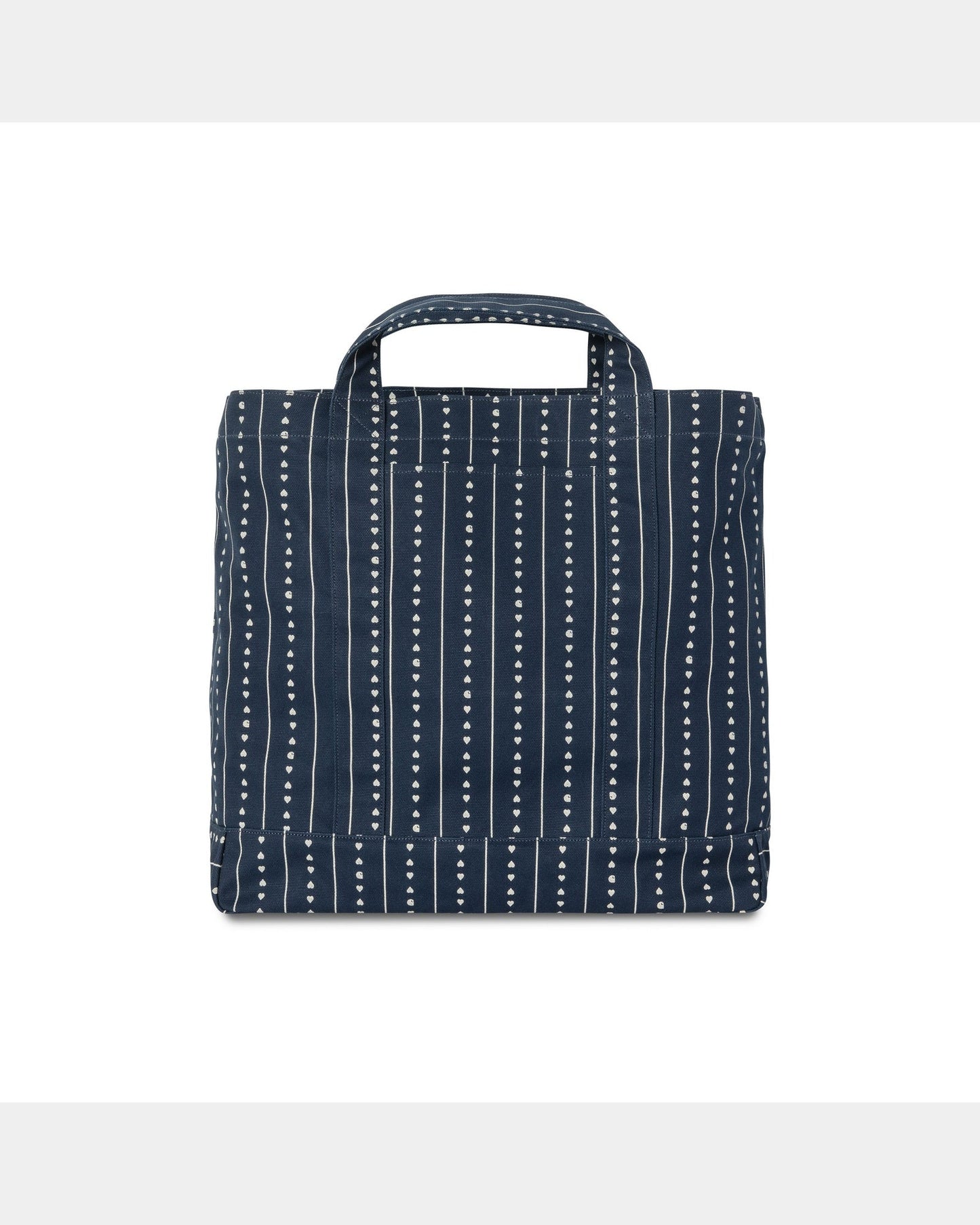 Drewe Tote | Ink / Natural Heart C Pinstripe