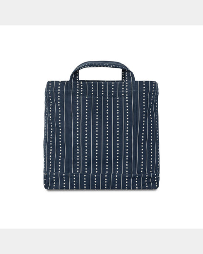 Drewe Tote | Ink / Natural Heart C Pinstripe