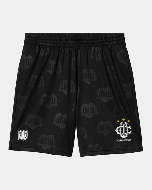 Hartt’s Football Short | Black Heart Train Jacquard
