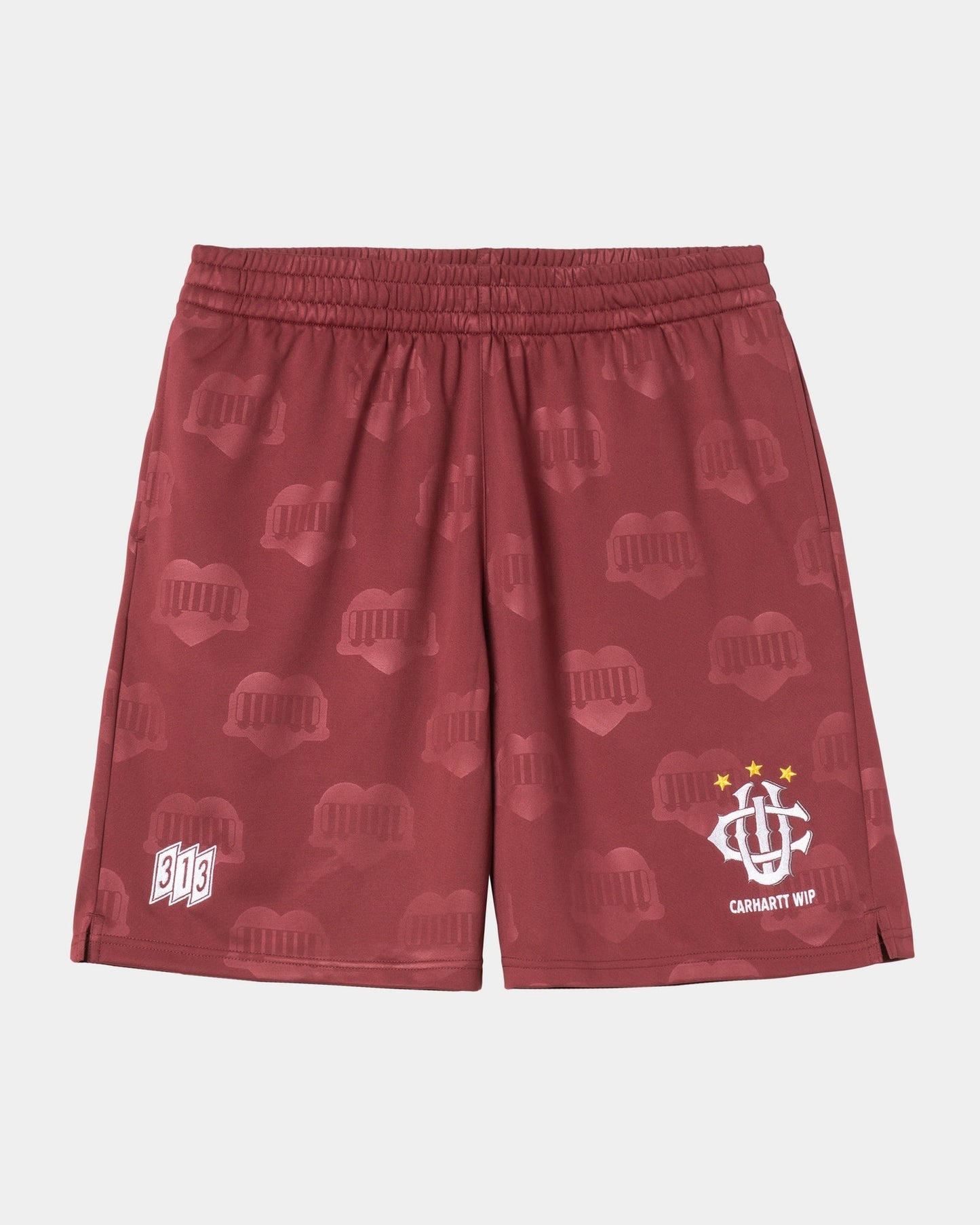 Hartt’s Football Short | Mulberry Heart Train Jacquard