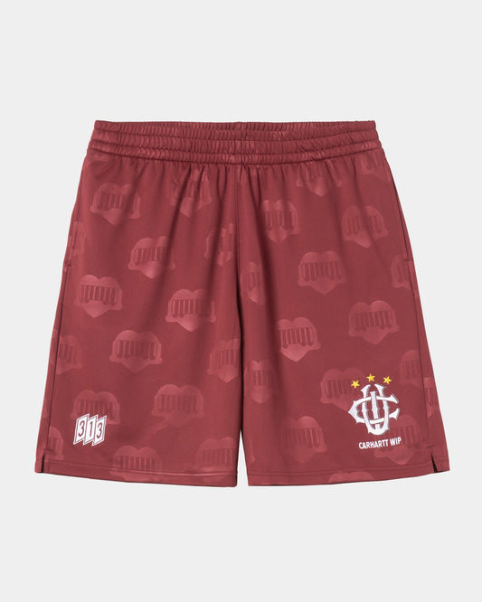 Hartt’s Football Short | Mulberry Heart Train Jacquard