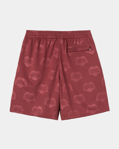 Hartt’s Football Short | Mulberry Heart Train Jacquard