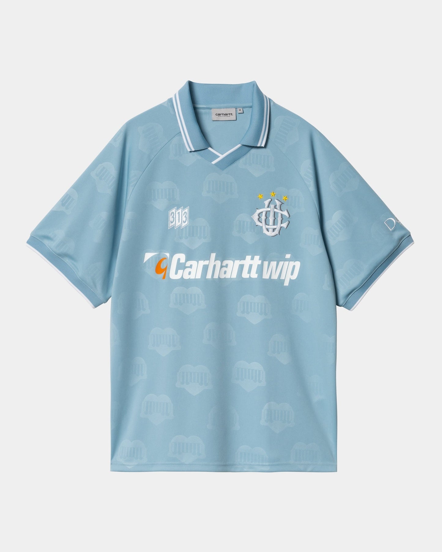 Hartt’s Football T-Shirt | Bluebird Heart Train Jacquard